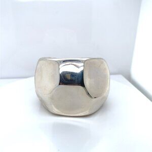 Tiffany & Co. Sterling Silver Elsa Peretti Faceted Cuff Bracelet